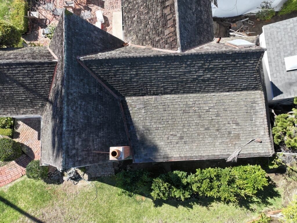 Richardson Roofing, roofing contractor, wood shingle roof, very steep